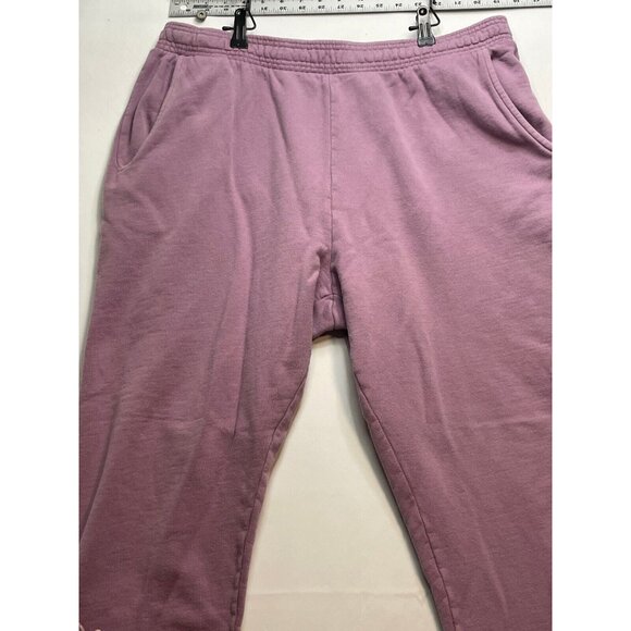 Disney Mickey Mouse mousewear sweatpants womens XL 34 x 28 gym jogger purple - Picture 11 of 13
